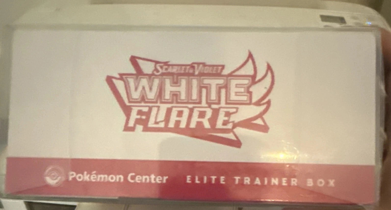 Pokémon Scarlet & Violet White Flare ETB -The Pokemon Center- In Plastic case