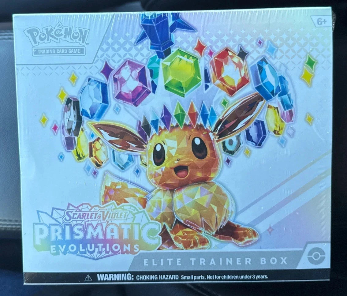 New Pokemon Scarlet And Violent Prismatic Evolutions Elite Trainer Box ETB
