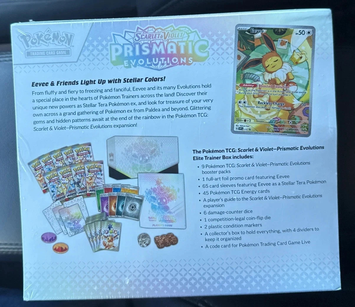 New Pokemon Scarlet And Violent Prismatic Evolutions Elite Trainer Box ETB